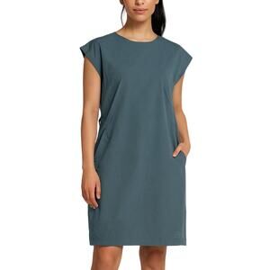 Arc'teryx Cap Sleeve Relaxed Contenta Travel Dress in Teal Blue size Medium